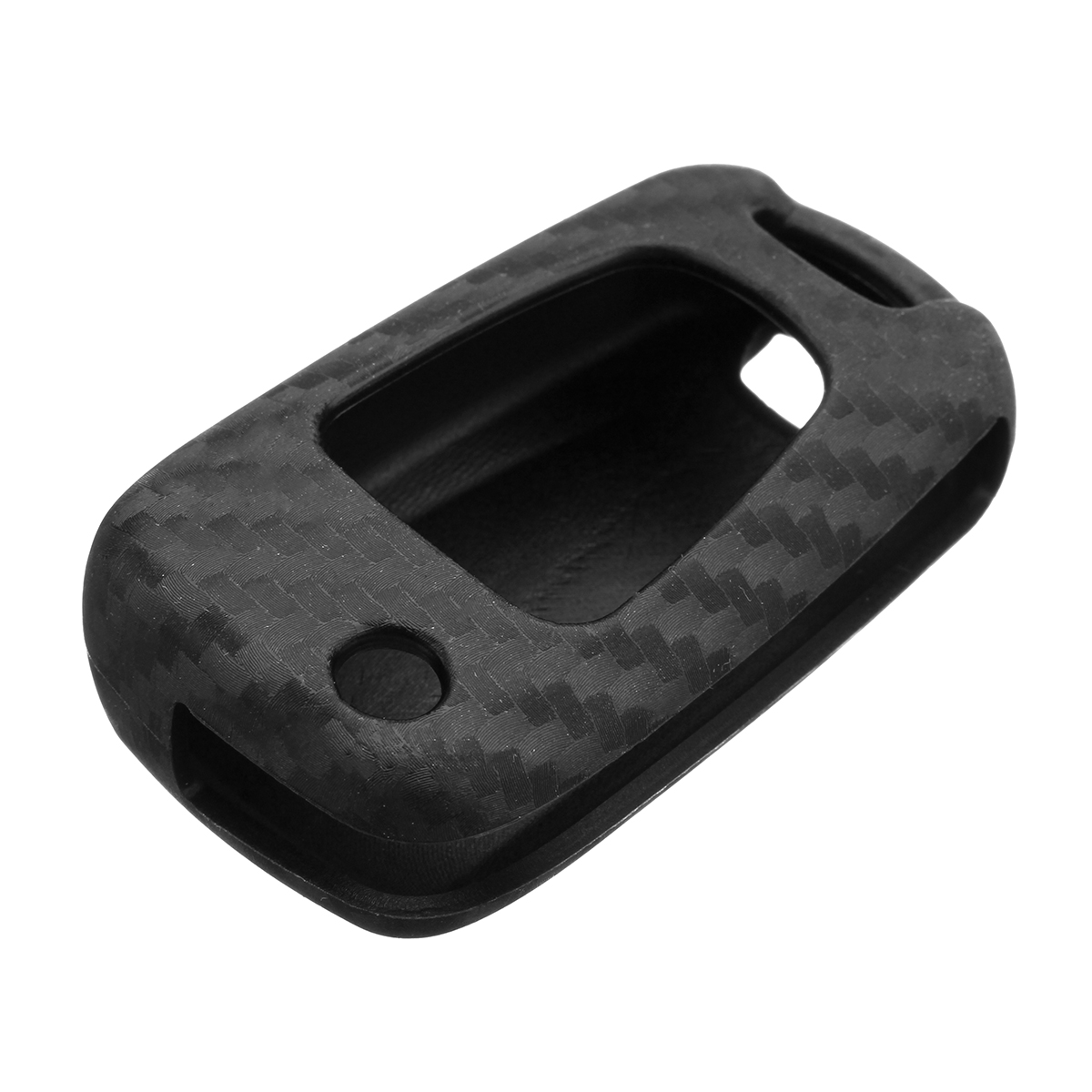 3 Button Carbon Fiber Style Silicone Remote Key Case For Hyundai I20 I30 IX35