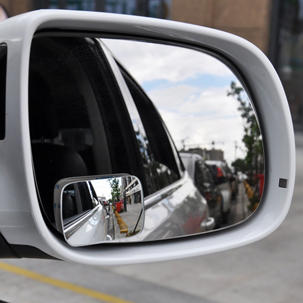 2Pcs Rearview Mirror Exterior Set Car Convex Wide Angle Adjustable Portable