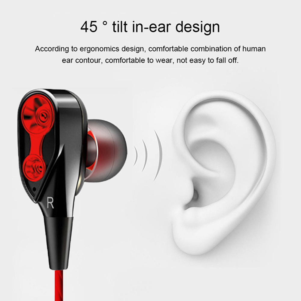Dual Drive Unit In Ear Earphone Bass Subwoofer Earphone for Phone DJ mp3 Sport Earphone Headphones Earbud auriculares