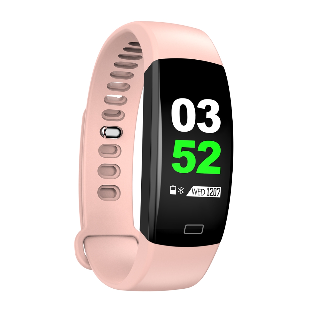 F64HR 0.96 inch TFT Color Screen Smart Bracelet IP68 Waterproof, Support Call Reminder / Heart Rate Monitoring / Blood Pressure Monitoring / Sleep Monitoring / Blood Oxygen Monitoring (Pink)