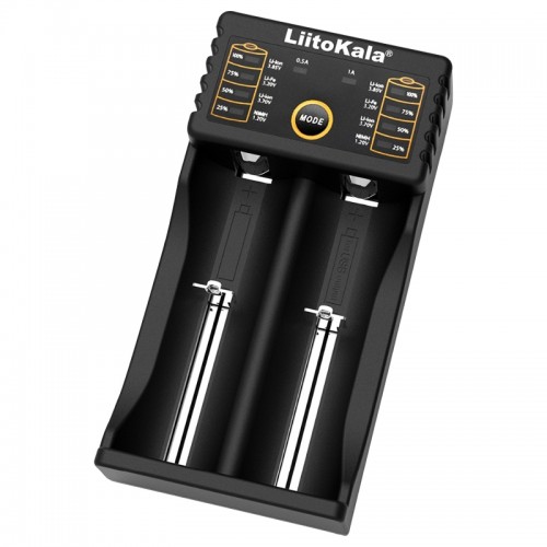 LiitoKala lii-202 USB Output Intelligent Battery Charger for Li-ion IMR 18650, 18490, 18350, 17670, 17500, 16340 (RCR123), 14500, 10440