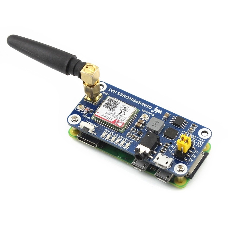 Waveshare Hat GSM/GPRS/GNSS/Bluetooth pour Raspberry Pi