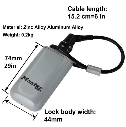 Mini Key Safe Box Outdoor Backpack Hanging Metal Hidden Password Lock Zinc alloy Fixed Code Lock Portable Key Storage Box