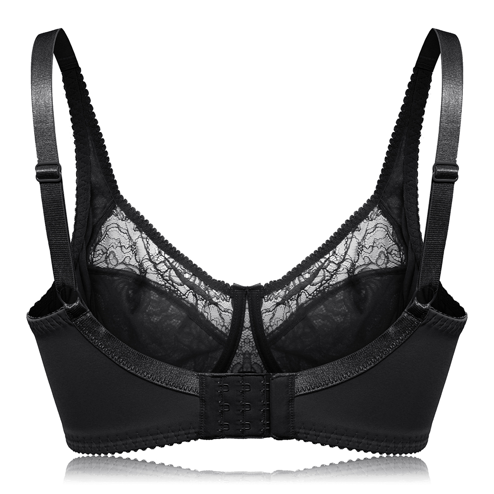 I Cup Plus Size Full Coverage Lace Bra