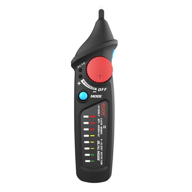 BSIDE AVD06X 12-1000V Adjustable Sensitivity Non-contact AC Voltage Test Pen Voltage Detector Tester Indicator Current Meters