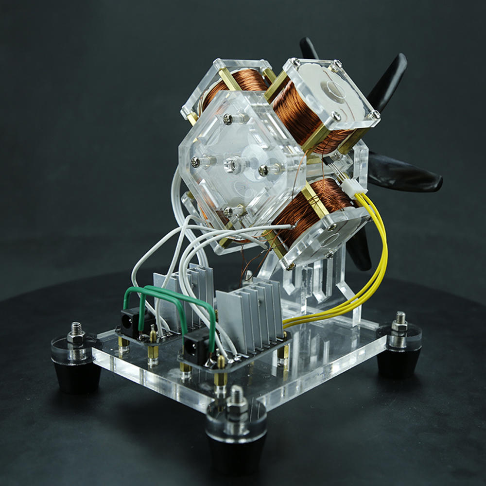 Stark Hall Sensor Brushless Motor Electric Machine Fan Blade High Speed DIY Physical Model Science Toy