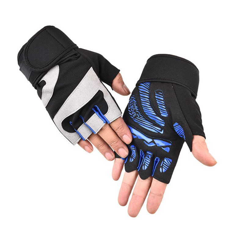 1Pair KALOAD Tactical Glove Cycling Half Finger Unisex Gloves Silicone Anti-slip Breathable Fitness Gloves