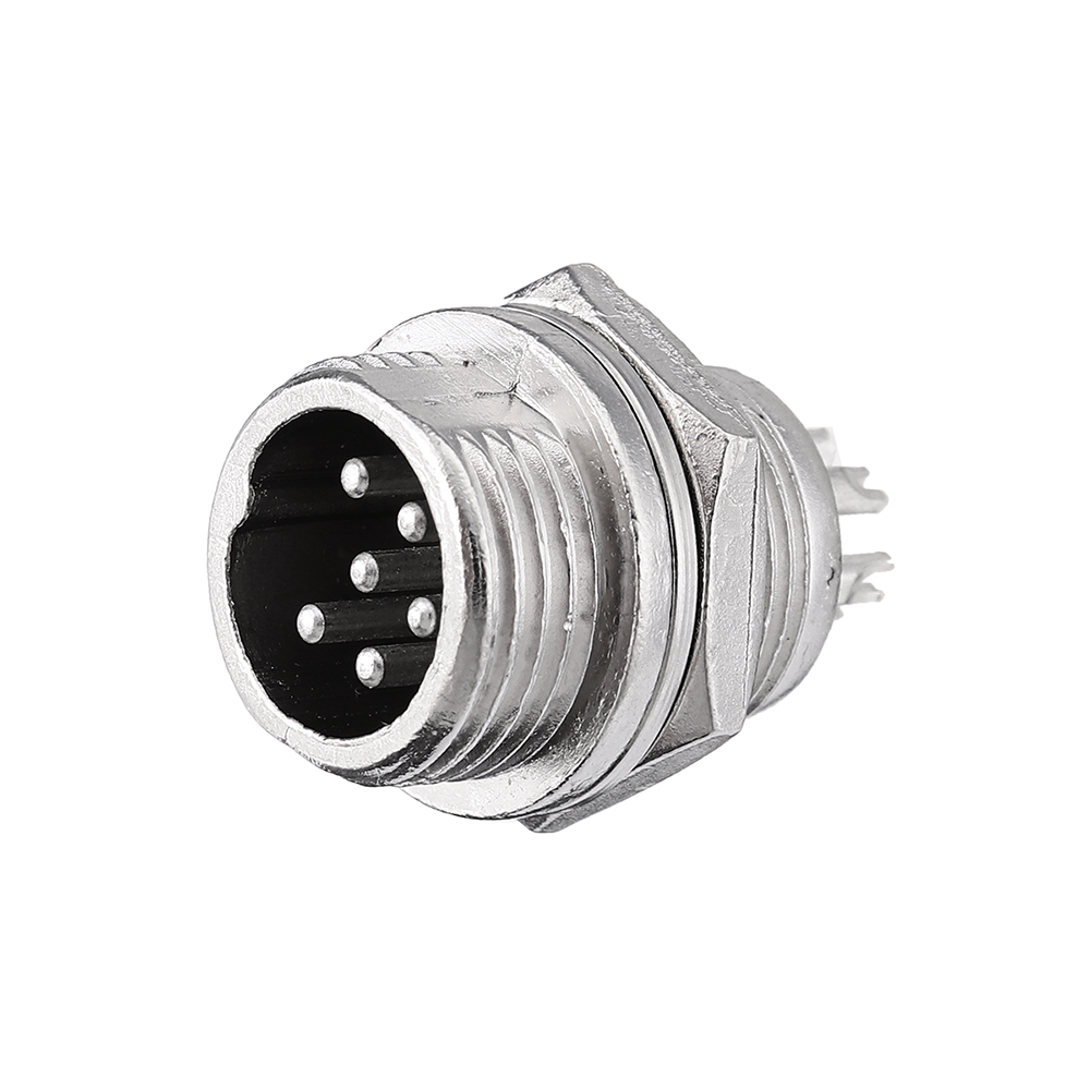GX12 6 Pin 12mm Male & Female Wire Panel Circular Connector Aviation Socket Plug
