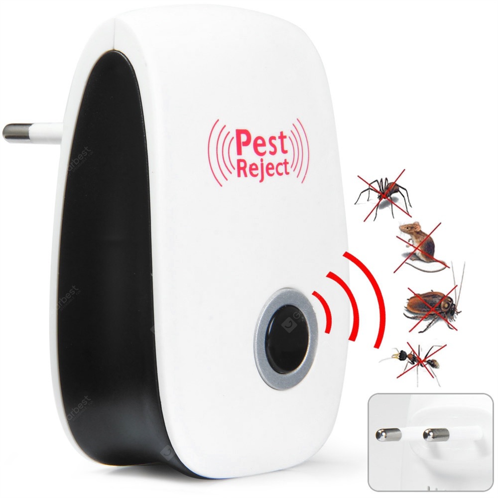 Loskii DC-9006W Ultrasonic Electronic Pest Repeller Mosquito Mouse Rat Multi-function Rodent Insect Repellent Mini Insect Killer Dispeller Rode US EU Plug