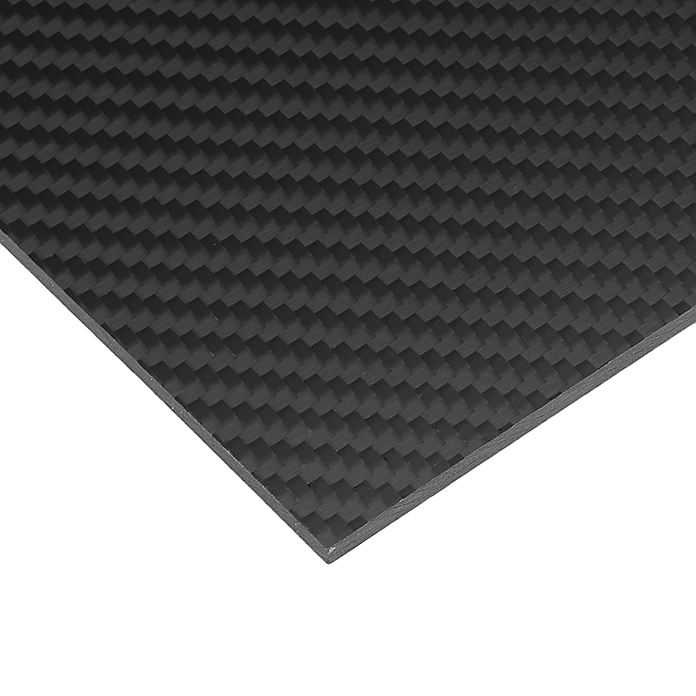 1X 200x300mm Carbon Fiber Plate Panel Sheet Matte Plain Woven 