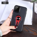 Non-slip Y-shaped TPU Mobile Phone Case with Rotating Car Bracket for iPhone 11 Pro (Red)