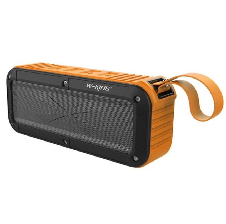 W-KING S20 Loundspeakers IPX6 Waterproof Bluetooth Speaker Portable NFC Bluetooth Speaker For Outdoors/Shower/BIcycle FM Radio (Orange)