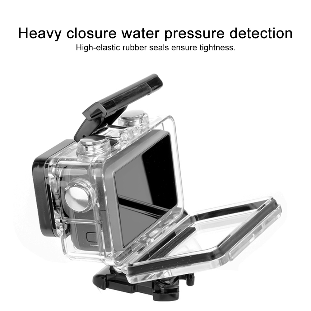 60m Underwater Waterproof Housing Diving Case for DJI Osmo Action, with Buckle Basic Mount & Screw (Transparent)