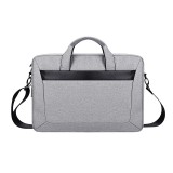 DJ06 Oxford Cloth Waterproof Wear-resistant Portable Expandable Laptop Bag for 13.3 inch Laptops, with Detachable Shoulder Strap (Grey)