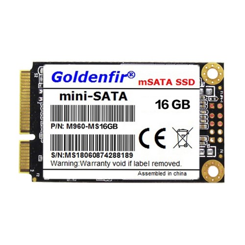 Goldenfir 1.8 inch Mini SATA Solid State Drive, Flash Architecture: TLC, Capacity: 16GB