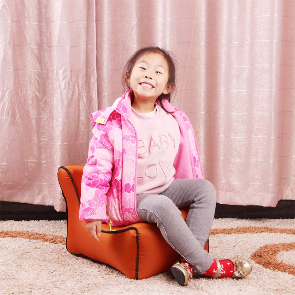Waterproof Mini Inflatable Baby Seats SofaChair Furniture Bean Bag Seat Cushion (Rose red seat)