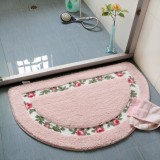 Non Slip Mat Rug Carpets Living Room Bedroom Floor Mat Rug, Size: 40X60CM (Semicircle Pink)