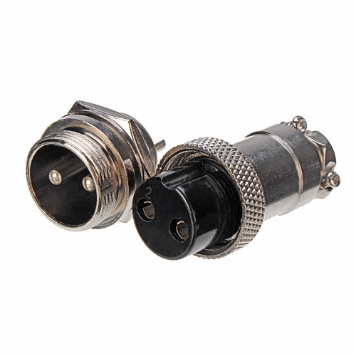 10pcs GX20 2 Pin 20mm Male & Female Wire Panel Circular Connector Aviation Socket Plug