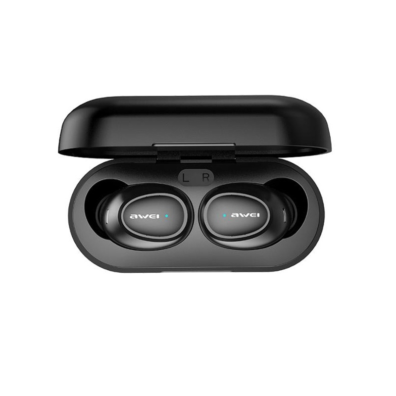 Awei T16 TWS Wireless bluetooth 5.0 Earphone Mini Portable Stereo Sports Headphone with Mic for iPhone Xiaomi Huawei
