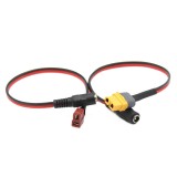 T Plug/XT60 Female Plug to DC5.5 2.1mm Female Adapter Cable 300mm For FatShark Skyzone FPV Goggles Battery Charging