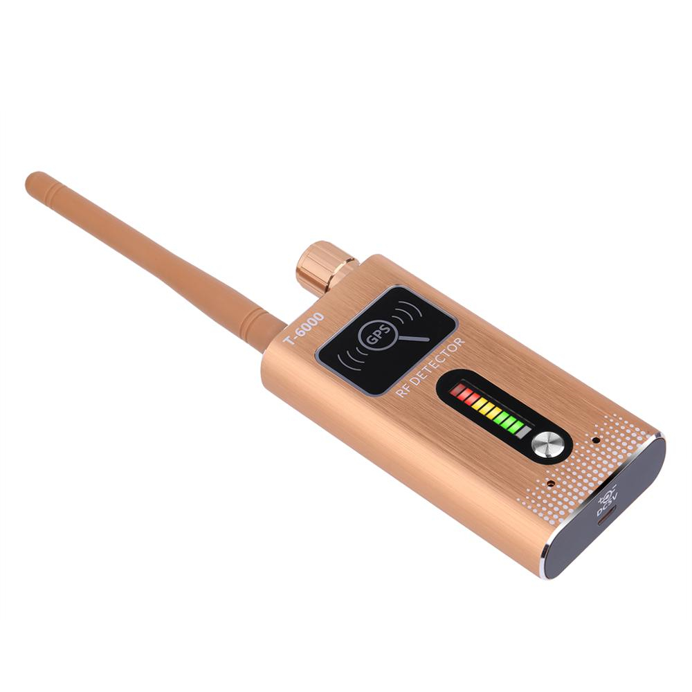 T6000 Wireless RF Signal Detector Bug Anti-spy Camera GSM Audio Finder GPS Scan 