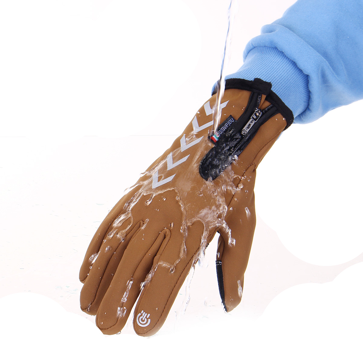 Men Sport Gloves Winter Warm Thermal Gloves Touchscreen Windproof Waterproof Cycling Skiing Mitten