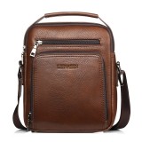 WEIXIER 18062 Multifunctional Men Business Handbag Crossbody Bag Single Shoulder Bag with Handbag (Brown)