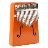Thumb Piano Kalimba 17-tone Finger Piano Beginners Entry Portable Musical Instrument Kalimba Finger Piano (Orange)