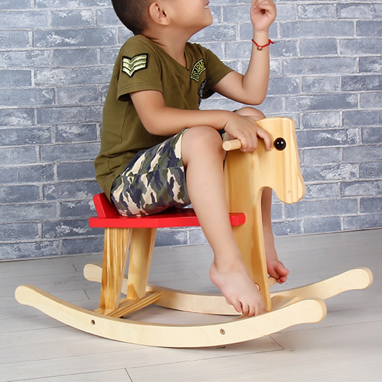 Children Trojan Horse Baby Rocking Horse Rocking Chair Toy, Size: 67x25x54cm