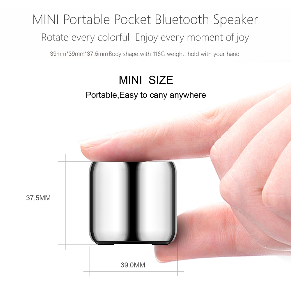 M1 Mini Bluetooth Subwoofer Speaker Portable Aluminium Alloy Wireless TWS Bluetooth, Support Handfree Call (Dream Red)