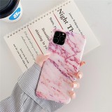For iPhone 11 Pro Max TPU Smooth Marbled IMD Mobile Phone Case (Snowflake Powder F19)