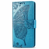 For Galaxy S10 Lite / A91 / M80s Butterfly Love Flowers Embossing Horizontal Flip Leather Case with Holder & Card Slots & Wallet & Lanyard (Blue)