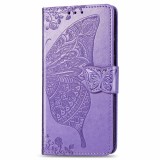 For Galaxy S10 Lite / A91 / M80s Butterfly Love Flowers Embossing Horizontal Flip Leather Case with Holder & Card Slots & Wallet & Lanyard (Light Purple)