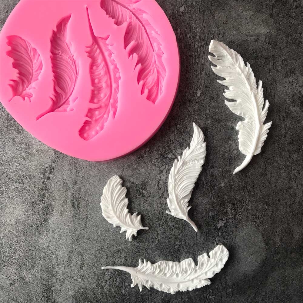 Feather Sugar Silicone Mold Fondant Mold Cake Decorating Tools