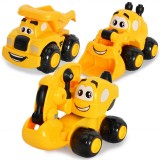 Small Toy Cars Cartoon Children Diecasts Mini Truck Construction Vehicle Engine Alloy Model Car (Random style)