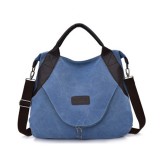 Simple Women Bag Large Capacity Bag Travel Hand Bags for Women Female Handbag Designers Shoulder Bag (blue)