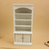 Doll House Modern Wooden Living Room Bookcase Mini Furniture Model Toy