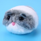 Cat Toy Plush Fur Toy Shake Movement Mouse Pet Kitten Rat Interactive Bite Toy (Gray)