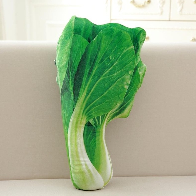 3D Creative Simulation Vegetable Pillow Plush Toy Broccoli Potato Cabbage Cushion Girls Birthday Gift (Vegetable)