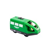 Electric Magnetic Car Traction Connection Thomas Small Locomotive Can Be Equipped with Track Children’s Toys (Green)