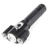 XANES G35 T6+XPE LED 4Modes 1800Lumens 180 Adjustable 3Head LED Flashlight Outdoor IPX4 Waterproof 18650 Flashlight