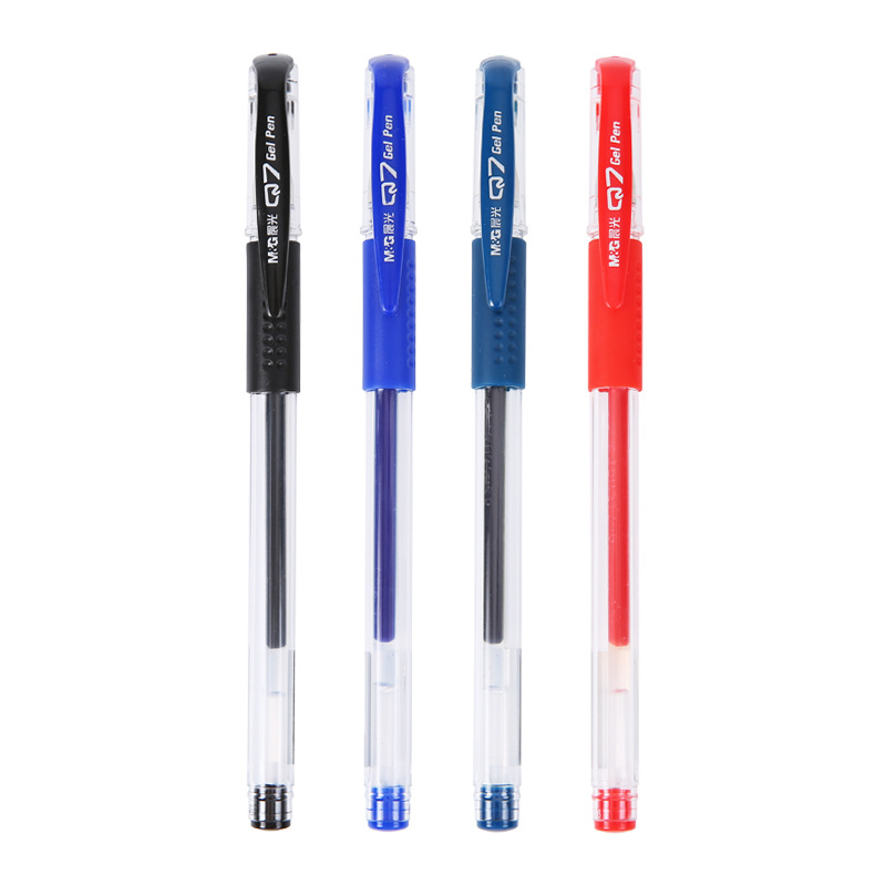 M&G Q7 1 Piece Gel Pens 0.5mm Nib Writing Pen Office School Supplies Black/Blue/Dark Blue/Red Ink