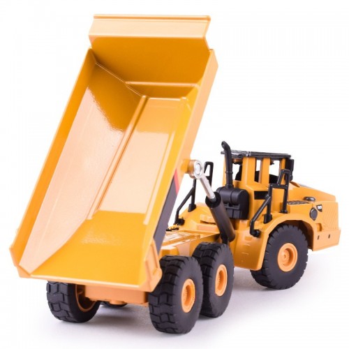 1:50 Scale Simulation Alloy Articulated Dump Truck Diecast Model Engineering Car Toy