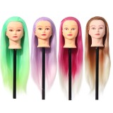 27” Colorful Mannequin Head Hair Hairdressing Practice Training Salon + Clamp