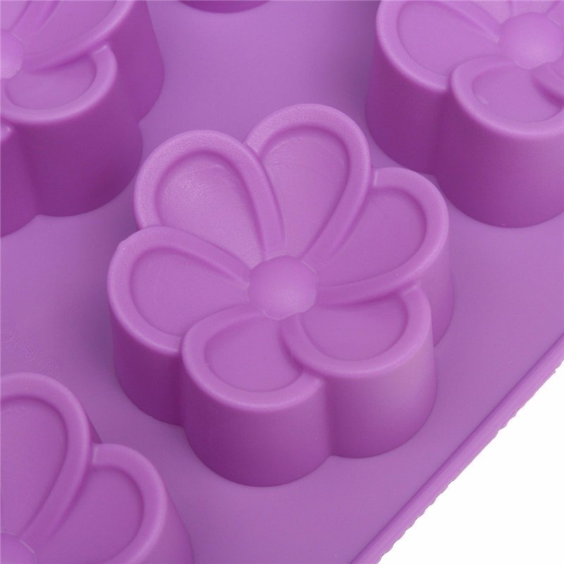 Homemade Flower Wedding Silicone Chocolate Cake Mold Cookie Gifts Soap Candy Mould Baking Mold Kitchen Tool DIY