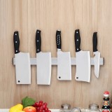Kitchen Free Punching Wall-mounted 304 Stainless Steel Magnetic Knife Holder, Size: 51x4x1.5cm