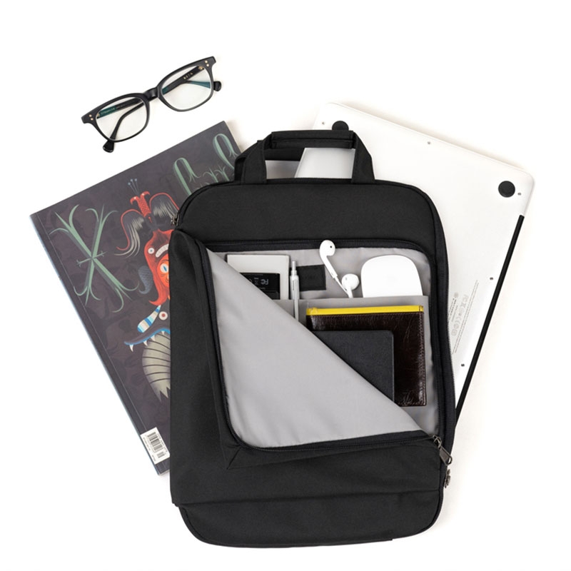 E540 Series Polyester Waterproof Laptop Handbag for 13 inch Laptops Durable Color : Black 