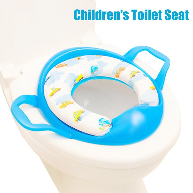 Children Soft Potty Training Seat Splash Guard Washable Toilet Training Potty Cushion (Yellow)