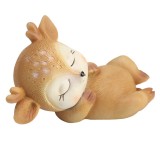 Cartoon Fawn Resin Statue Car Decoration Cake Decoration Gift (Sweet Dreams)