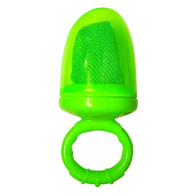 Baby Bite Le Net Pocket Fruits and Vegetables Pacifier Baby Soothers Safe Chew Feeder (Green)